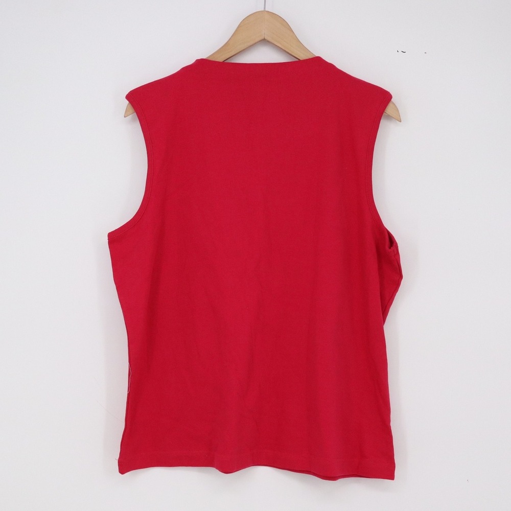 A Little Extra Spice Tank Top Womens 2X Final Stretch Red Sleeveless New